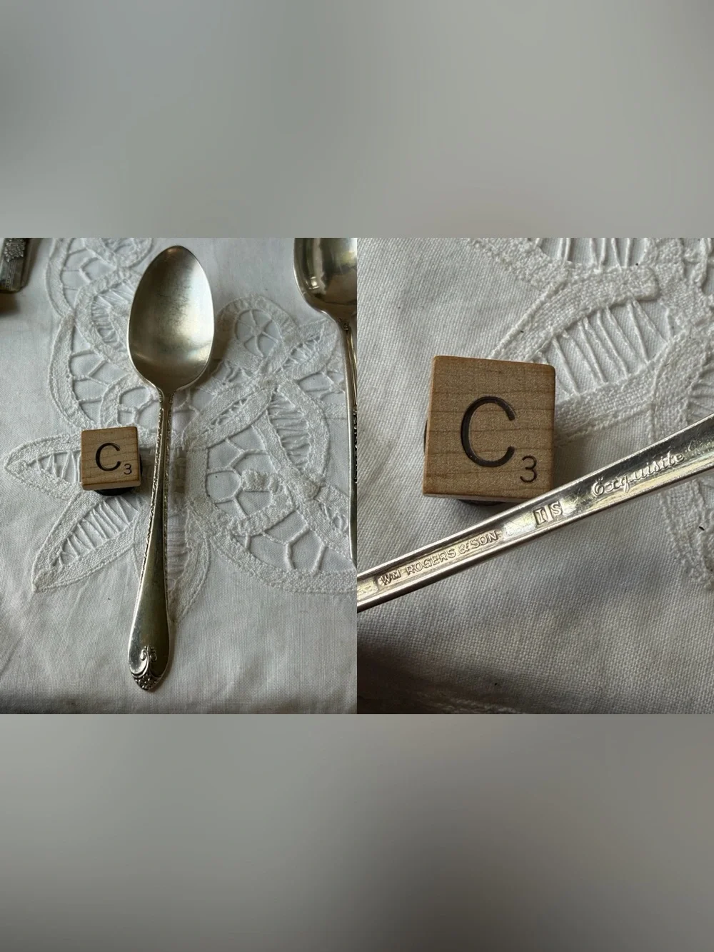 Art Deco Silver plated flatware replacement  spoon